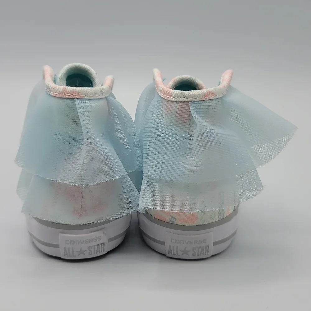 Converse ctas block party hi white / glacier infant size 7